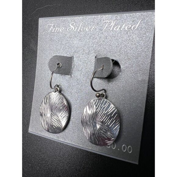 Textured Drop Earrings - Picture 2 of 5